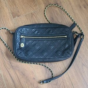 Coach crossbody handbag black and gold
